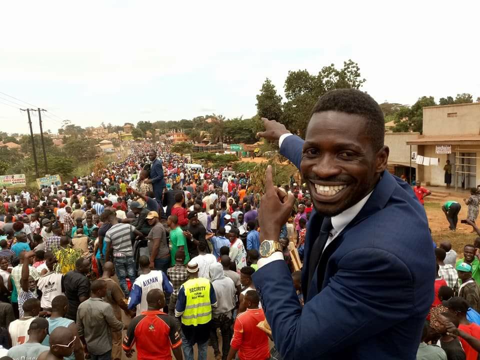 Robert Kyagulanyi Sentamu aka Bobi Wine on the campaign trail. Credit: Bobi Wine.