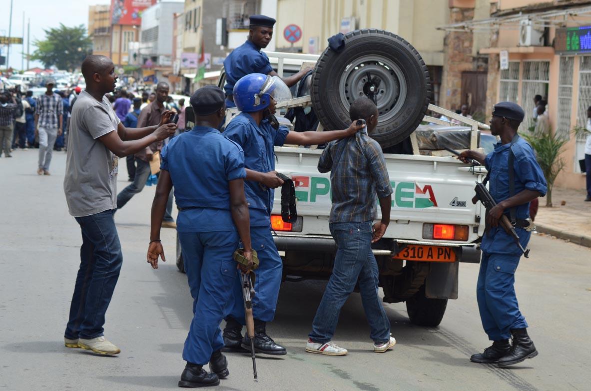 Burundi Arrested protesters