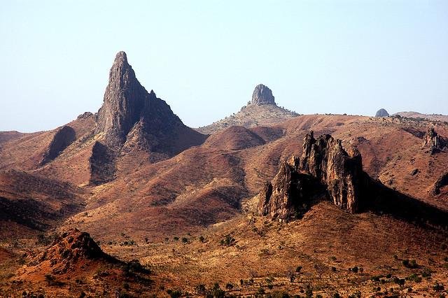 In Cameroon's Far North. Behind the mountains lies Nigeria. Photograph by Alvise Forcellini.