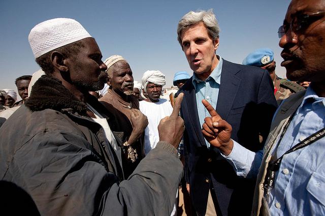 US Secretary of State John Kerry visits northern Darfur, Sudan. Photograph by Albert Gonzalez Farran/UNAMID.