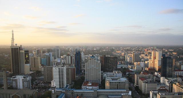 The Nairobi skyline. Photograph by Clara Sanchiz.