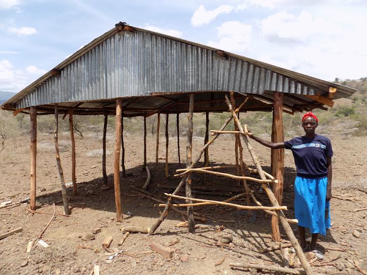 One of the incomplete government shelters. Credit: Rachel Muthoni.