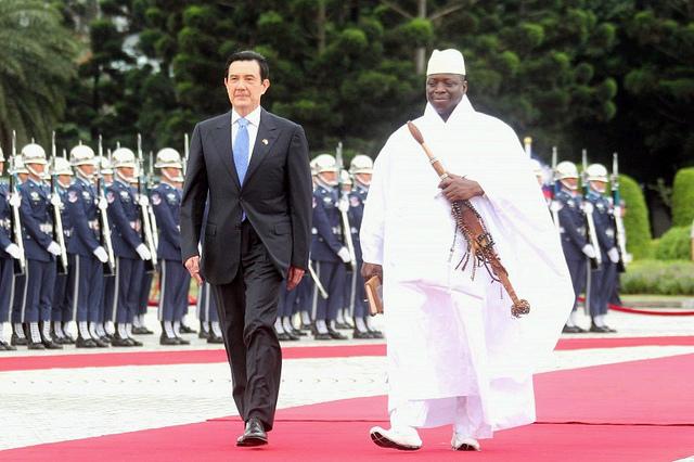 President Yahya Jammeh on a visit to Taiwan before relations were severed. Credit: Taiwan presidential office.