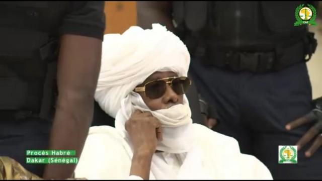 Hissène Habré at his trial in Dakar. Credit: Radiodiffusion Télévision Sénégalaise.