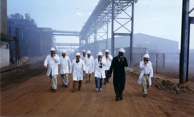 At a copper smelting plant in Zambia. Credit: mm-j.