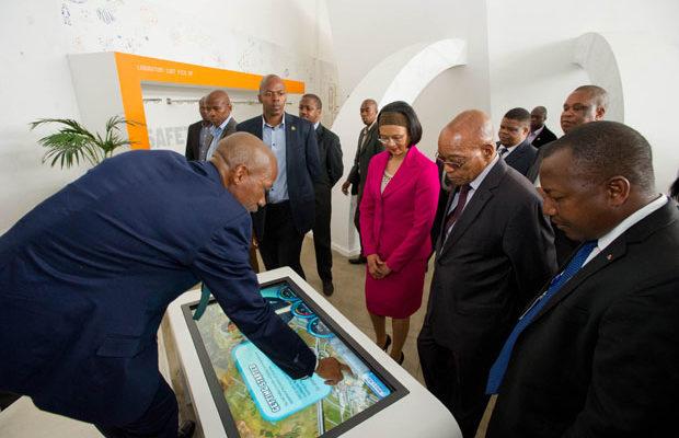 President Jacob Zuma at Nuclear Energy Corporation of South Africa.