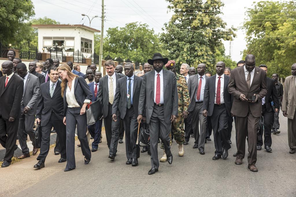 A UN Security Council delegation meets with President Salva Kiir in 2016. Credit: UNMISS/Isaac Billy