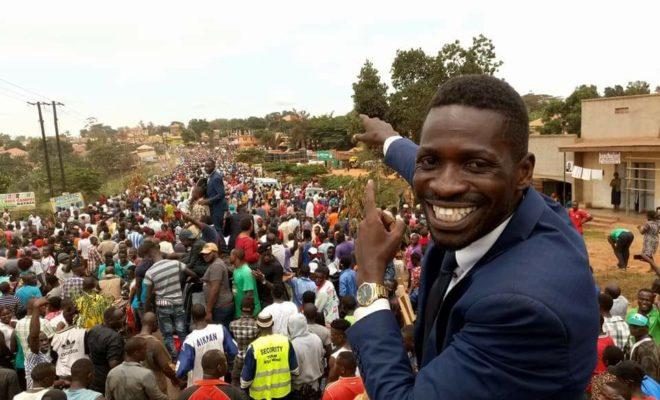 Robert Kyagulanyi Sentamu aka Bobi Wine on the campaign trail. Credit: Bobi Wine.