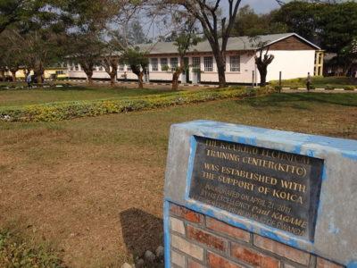 Plaque Commemorating Kicukiro Technical Training Center, Formerly the Ecole Technique Officielle (ETO), Kicukiro. Credit: Adam Jones.