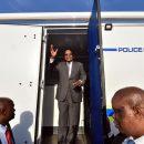 President Jacob Zuma inspects a mobile police station. Credit: GCIS.