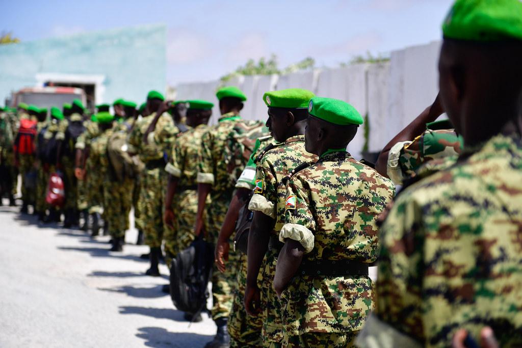 Burundian troops arrive in Mogadishu to serve under the African Union Mission in Somalia (AMISOM). Credit: AMISOM Photo / Ilyas Ahmed.