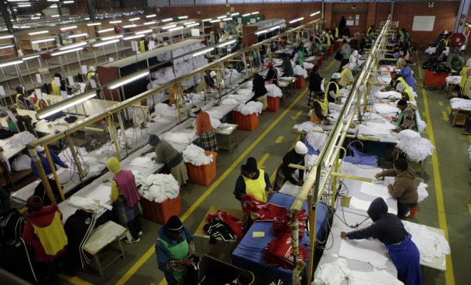 A textile factory in Lesotho. Credit: John Hogg.