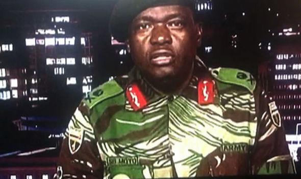 The military statement after taking power in Zimbabwe.