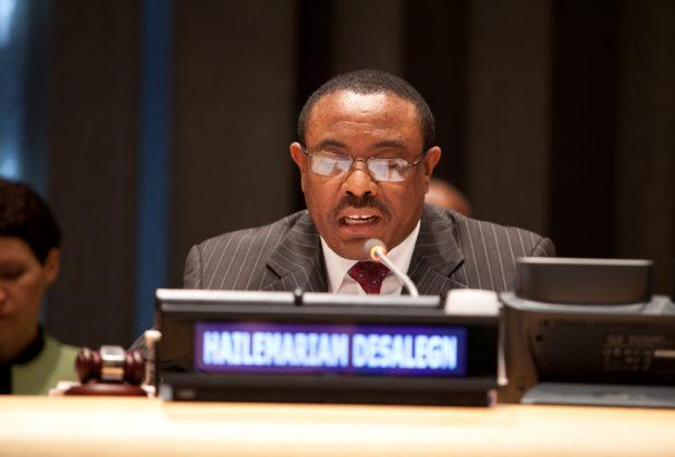 Hailemariam Desalegn, in power since 2012, has said he will remain a caretaker prime minister until his successor is picked. Credit: United Nations/Bo Li.