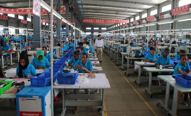 At the Huajian shoe factory in the Eastern Industrial Zone, Ethiopia. Credit: UNIDO.