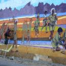 An artist in Eritrea paints a patriotic mural of the war. Credit: David Stanley.