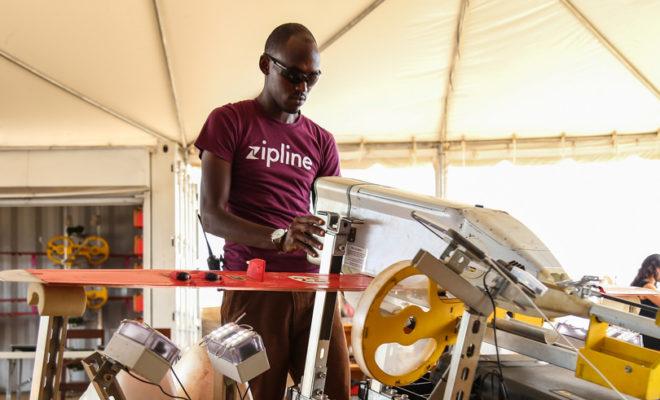 Rwanda has been using drones to deliver blood, but the technology could be expanded to other urgent deliveries in tackling NTDs. Credit: Sarah Farhat/World Bank