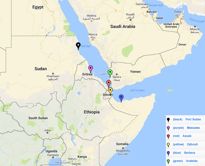 Map Of Red Sea Red-Sea-Ports-Map | African Arguments