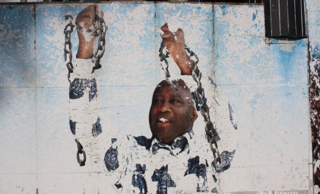 A mural of former President Laurent Gbagbo in Cote d'Ivoire. Credit: Clara Sanchiz