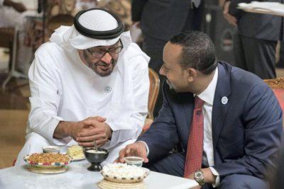 Abu Dhabi Crown Prince Sheikh Mohamed bin Zayed meets with Ethiopia's PM Abiy Ahmed in Addis Ababa in June. Credit: Mohamed Al Hammadi/Crown Prince Court - Abu Dhabi