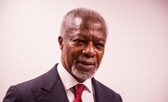 Kofi Annan passed away on 18 August after a short illness aged 80. Credit: ITU/ J.M. Planche.