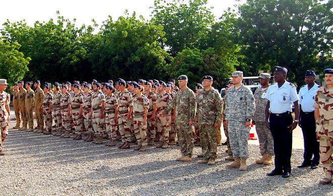 France Chad: French and Chad military participate in ceremony to commemorate launch of Operation Barkhane. Credit: Chief Warrant Officer 3 Martin S. Bonner.