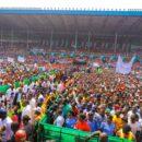Nigeria election risks: An opposition rally ahead of Nigeria's finely poised 2019 elections. Credit: Atiku Abubakar campaign.