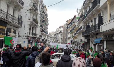 Algeria protests. Credit: Faten Aggad.