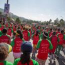 Participants of the Great Ethiopian Run wear a t-shirt with the message "Empower Women, Empower a Nation" in Amharic on the back. Credit: UNICEF Ethiopia/2014/Sewunet.