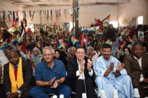 South Africa's Deputy Minister of International Relations and Cooperation on a visit to a Saharawi Refugee Camp in Tindouf in 2018. Credit: DIRCO.