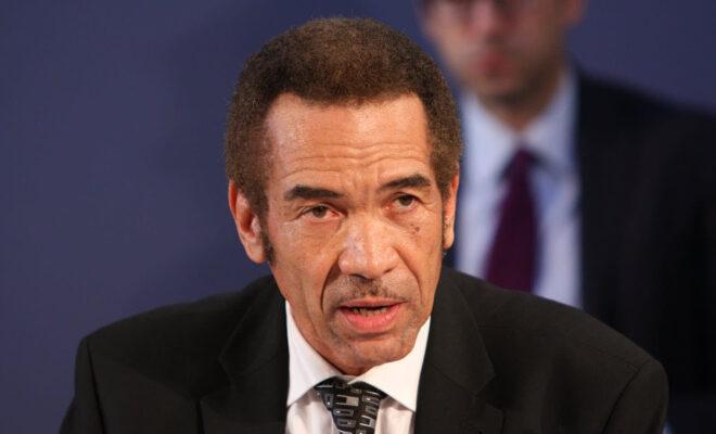 Former President Ian Khama of Botswana at the London Conference on The Illegal Wildlife Trade, 13 February 2014. Photo by Foreign and Commonwealth Office