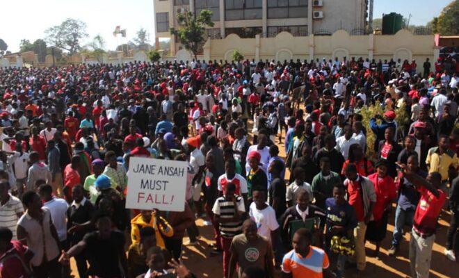 Malawi protests: Protesters demand the resignation of electoral commission chair Jane Ansah in June 2019. Credit: SKCofficialpage.