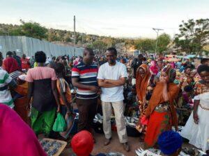 Opposition leader and MP Zitto Kabwe visiting a market in Tanzania in October 2019. Credit: Zitto Kabwe.