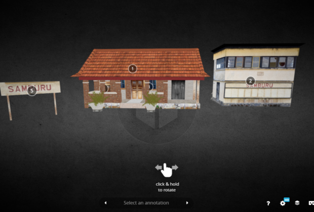 A screenshot of a 3D reconstruction, part of the Saving Railways project.