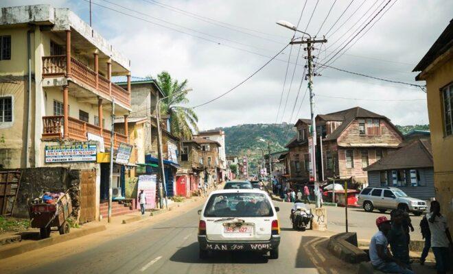 On the streets of Freetown, Sierra Leone. Credit: Rhiannon McCluskey.