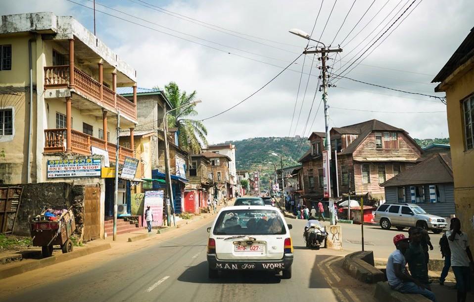 On the streets of Freetown, Sierra Leone. Credit: Rhiannon McCluskey.