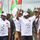 The newly-elected Evariste Ndayishimiye (left) campaigning alongside outgoing president Pierre Nkurunziza (right). Credit: Evariste Ndayishimiye.