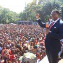 Presidential candidate Lazarus Chakwera on the campaign trail in Malawi re-run elections. Credit: MCP.