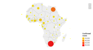 covid-19 africa coronavirus map tracker
