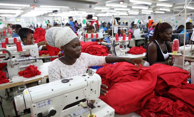 uk africa trade Dignity factory workers producing shirts for overseas clients in Accra, Ghana. Credit: Dominic Chavez/World Bank.