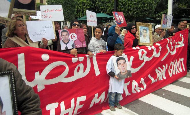 Tunisians mark Martyrs' Day in Tunis on 9 April 2013 to demand justice for victims of the 2011 revolution. Credit: Magharebia.