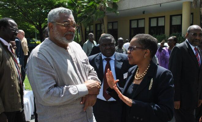 Former President of Ghana Jerry John Rawlings passed away in November 2020. Credit: Commonwealth Secretariat