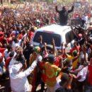 Main opposition candidate Hakainde Hichilema on the campaign trail ahead of Zambia's elections on 12 August. Credit: UPND.
