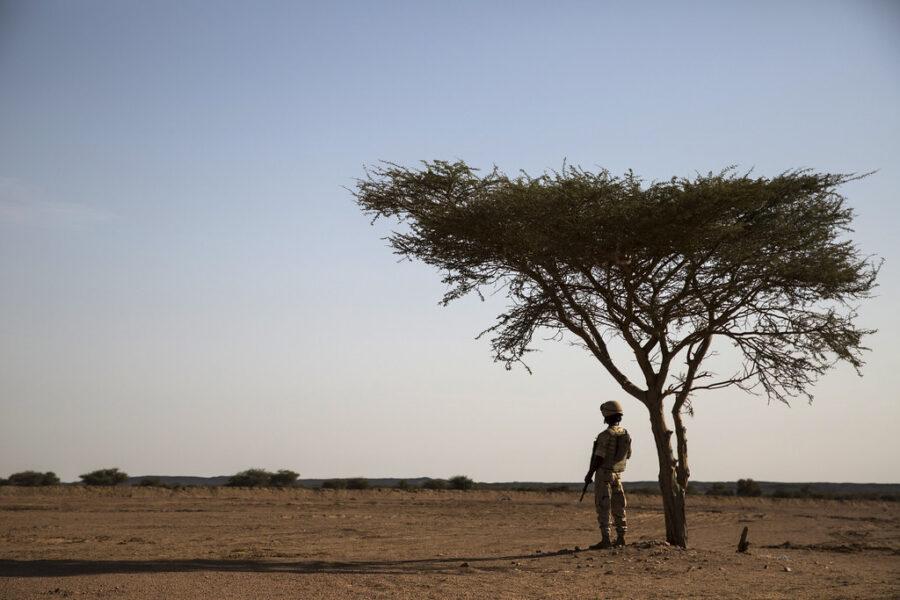 A UN peacekeeper in northern Mali. Credit: UN Photo/Marco Dormino.