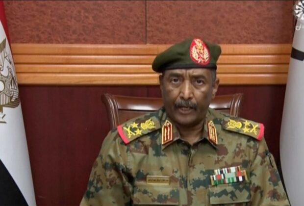 General Abdel Fattah al-Burhan declared a nationwide state of emergency and dissolved the transitional government in Sudan on 25 October 2021. Credit: Sudan TV.