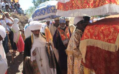 Timkat celebrations, Lalebela, Ethiopia. Credit: Robert Wilson.