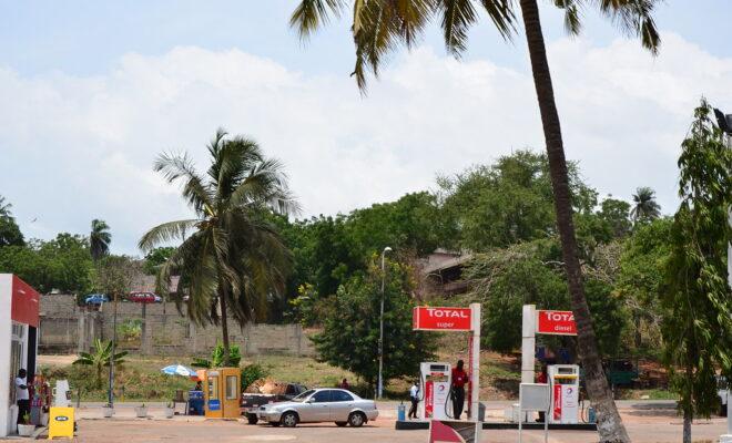 A TotalEnergies (formerly Total) petrol station in Ghana. Credit: Ben Sutherland.