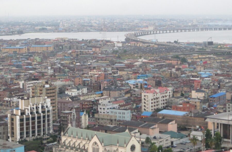 A view of Lagos from on high. Credit: Tim Cocks.