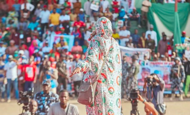 Peter Obi presidential campaign rally, Borno State, 28 Jan, 2023 (Photo courtesy: Peter Obi media team)