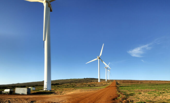 The Darling Wind Farm in Cape Town, South Africa. Credit: warrenski.